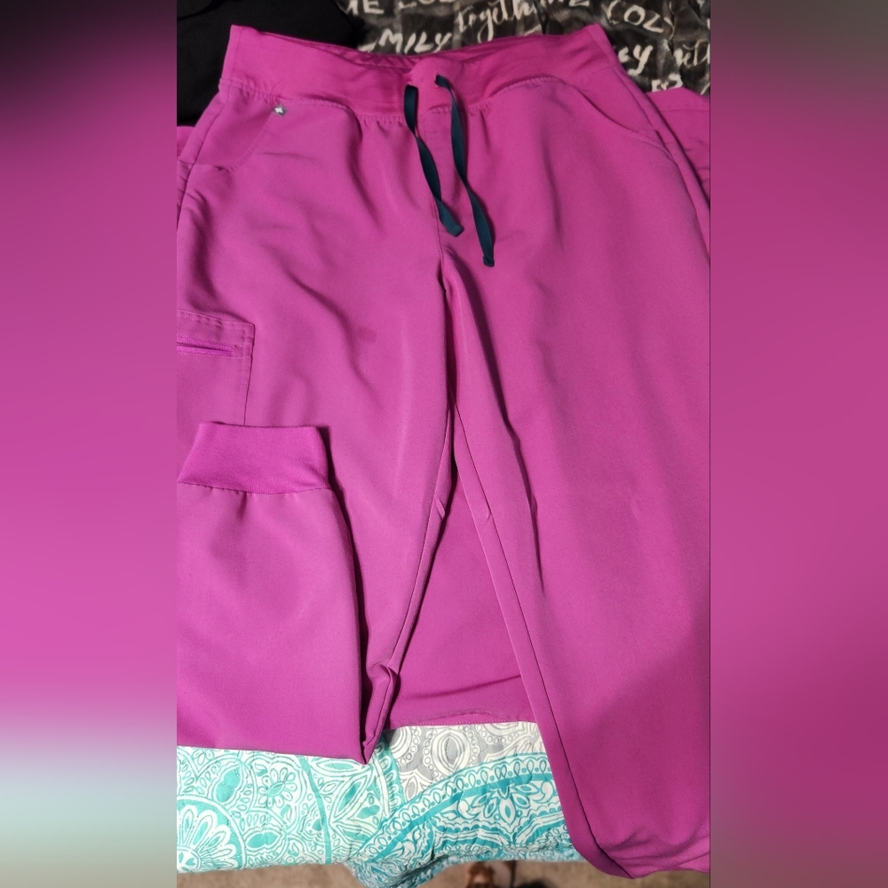 Womens Fusha Scrub set figs jogger set